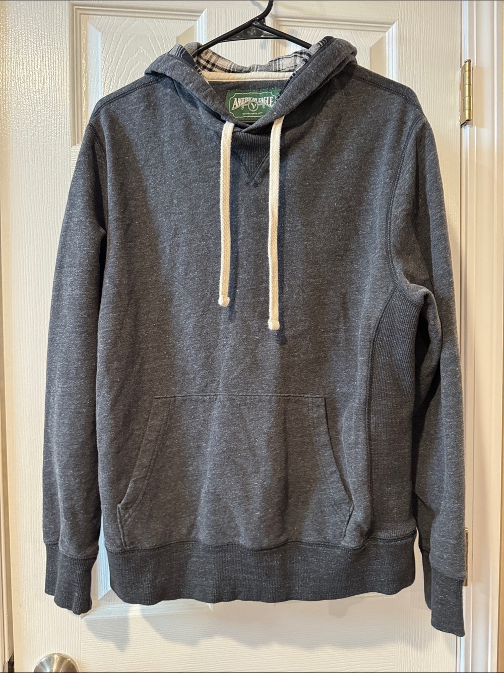 Vintage! American Eagle Outfitters Men’s Charcoal Hooded Pullover